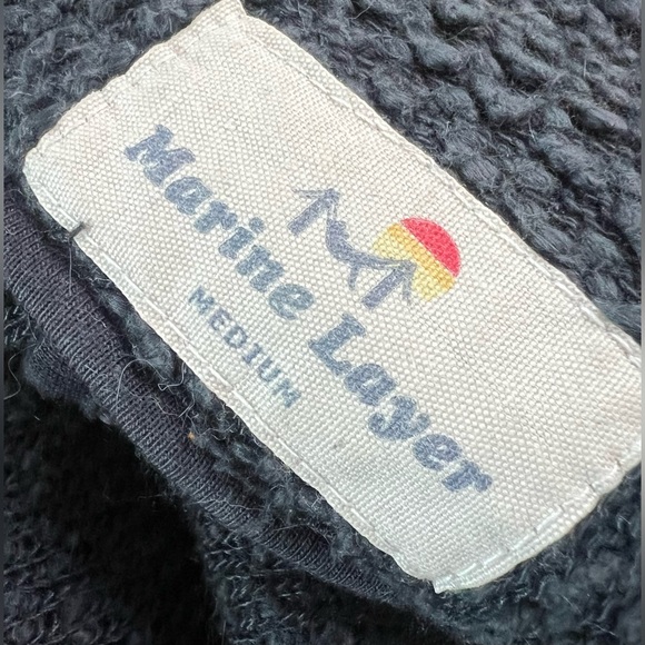 Marine Layer Lila Coat  Oversized Open Front Cardigan Sweater Charcoal Gray - Picture 11 of 14